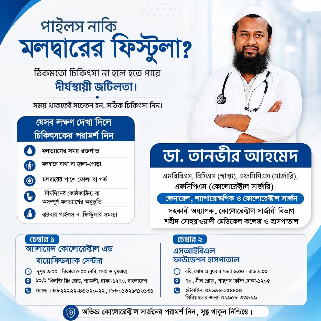 Piles vs Fistula Symptoms and Treatments - Dr. Tanvir Ahmed